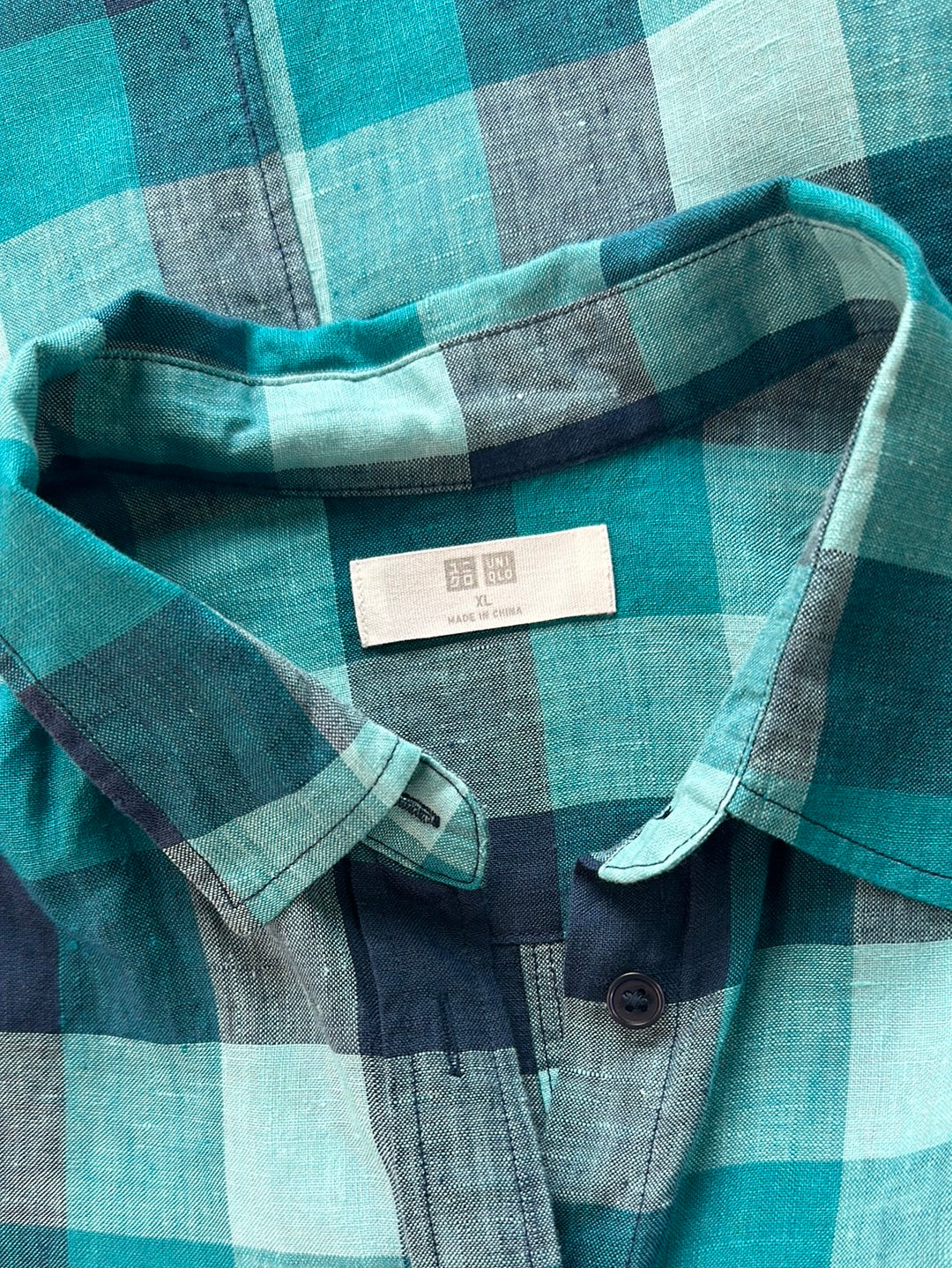 Uniqlo | shirt | size 16 | three quarter sleeve | 100% linen