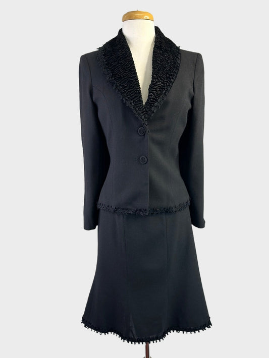 Anthea Crawford | vintage 90's | skirt & jacket set | size 8- 10 | knee length | 100% wool | made in Australia 🇦🇺