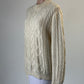 No label | vintage 80's | sweater | size 14 | crew neck | 100% wool | made in Hong Kong