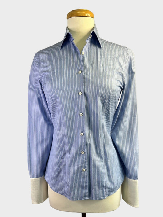 Herringbone | shirt | size 8 | long sleeve | 100% cotton