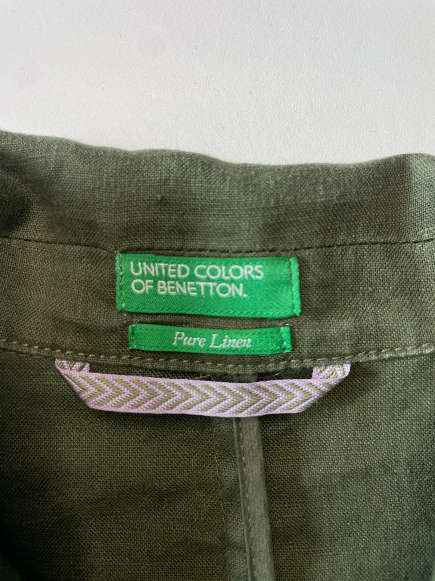 United Colors of Benetton | Italy | jacket | size 10 | single breasted | 100% linen