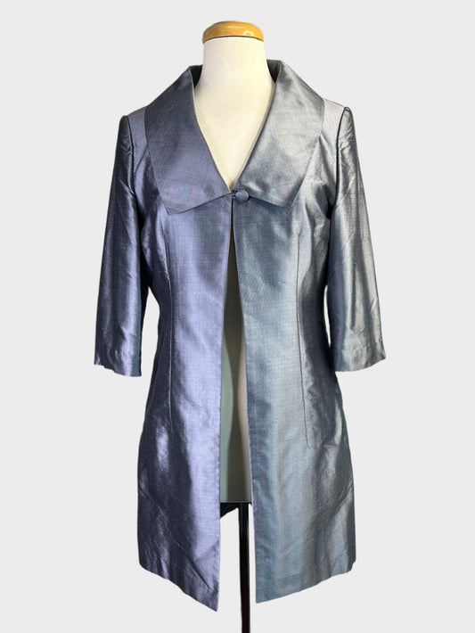 Sarissa | coat | size 10 | single breasted | 100% silk