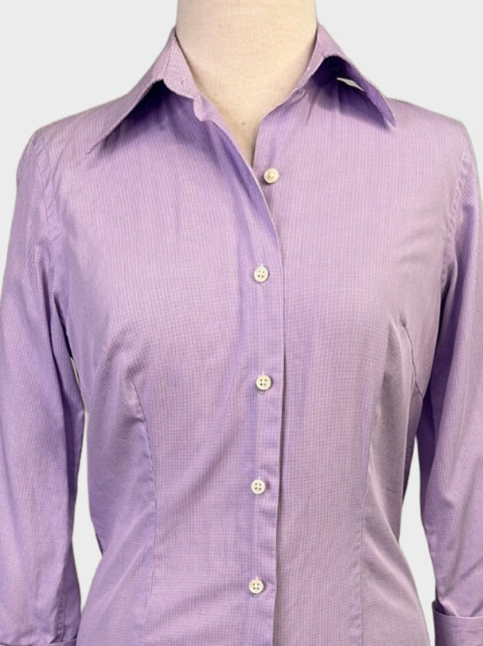 Austen Brothers | London | shirt | size 8 | three quarter sleeve | 100% cotton