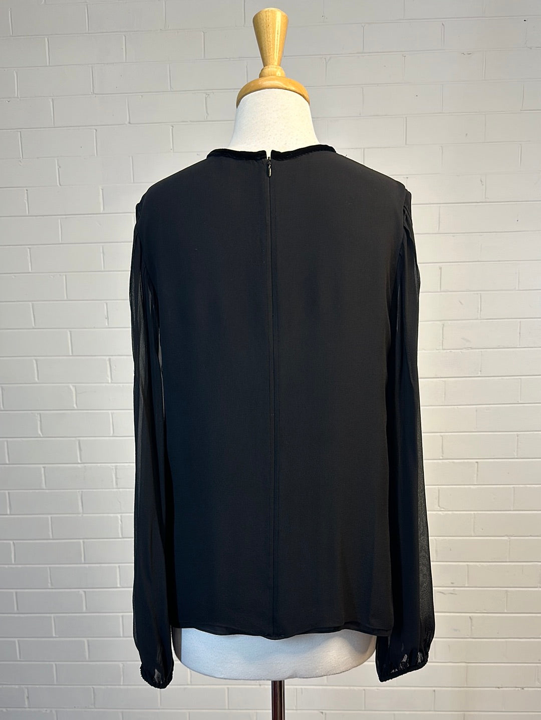 ELIZABETH AND JAMES | New York | top | size 12 | long sleeve | 100% silk