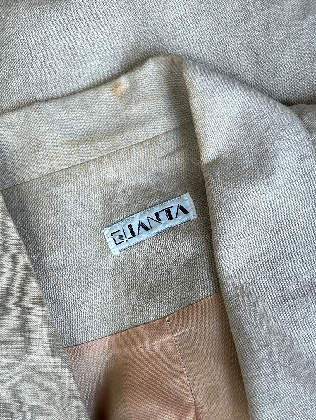 Silva Guanta | vintage 90's | jacket | size 12 | single breasted | 100% linen