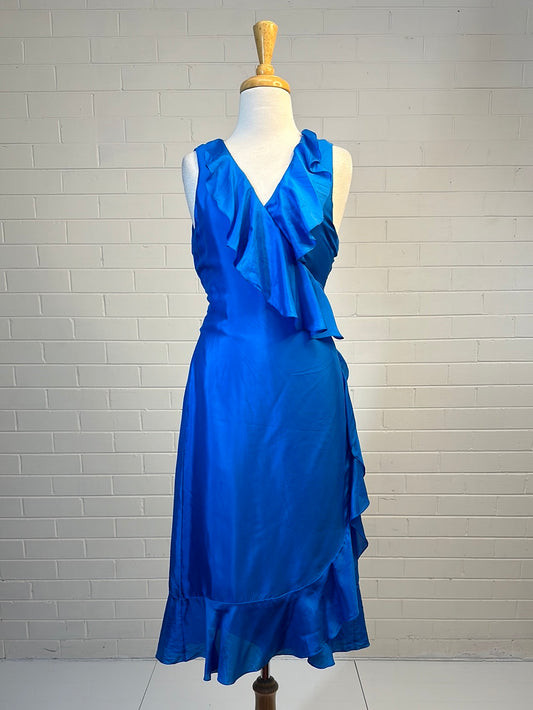 Ralph Lauren | New York | dress | size 12 | midi length | 100% silk