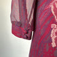 No label | vintage 70's | dress | size 10 | midi length