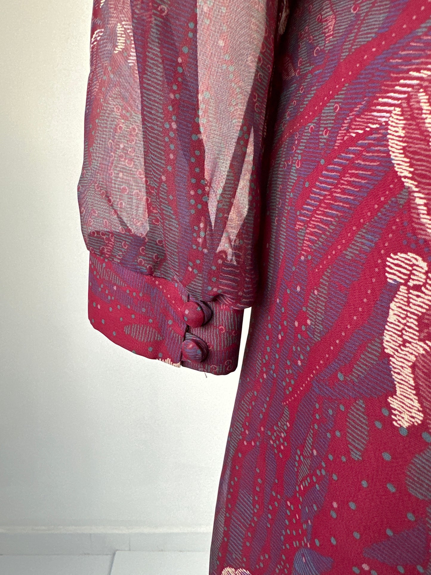No label | vintage 70's | dress | size 10 | midi length