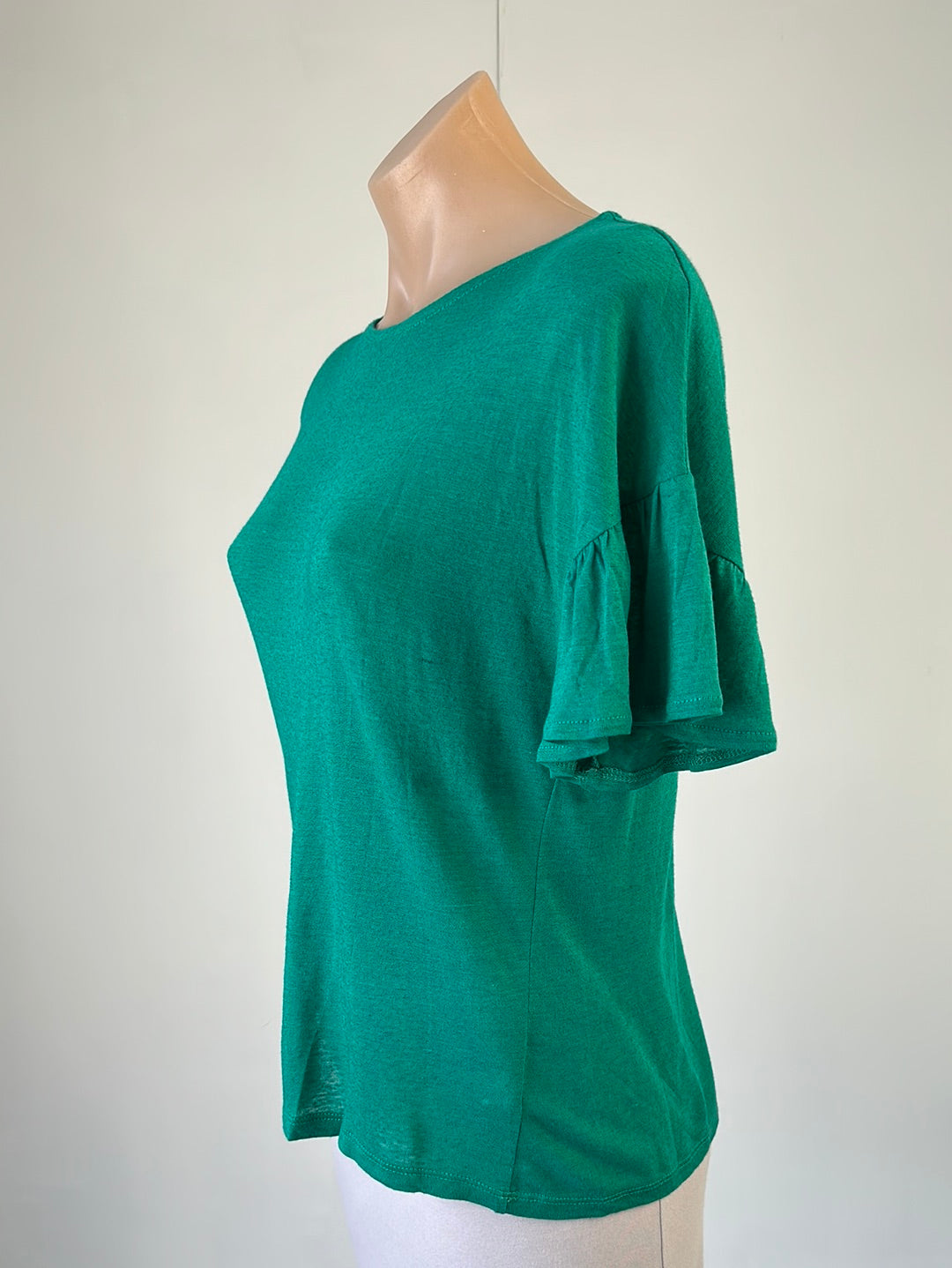 Seed | top | size 8 | short sleeve | linen modal blend