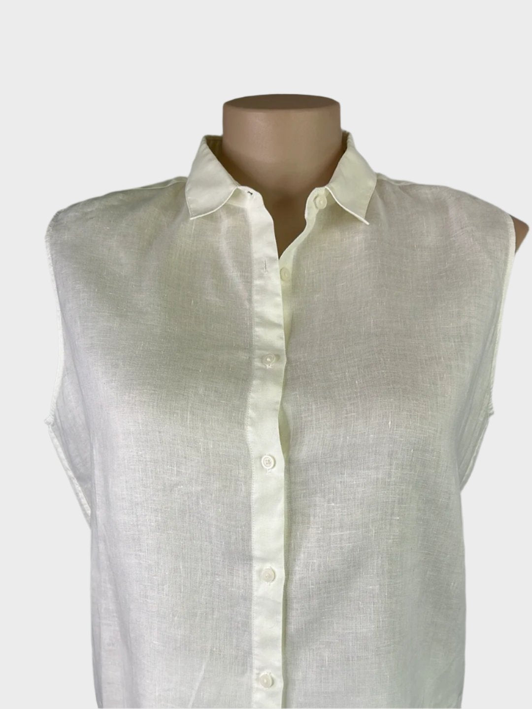 Uniqlo | shirt | size 16 | sleeveless | 100% linen