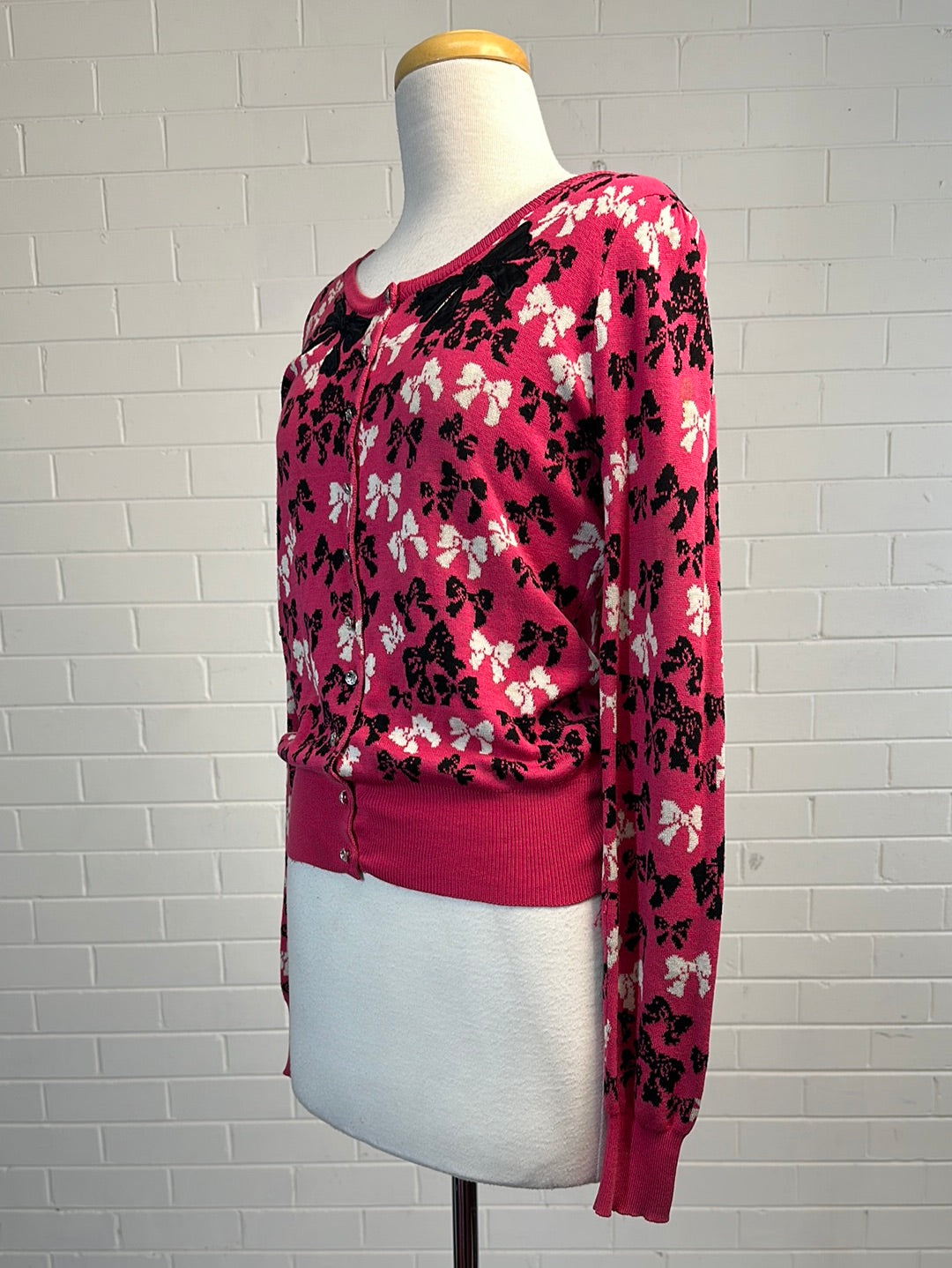 Alannah Hill | cardigan | size 10 | long sleeve | silk cotton blend