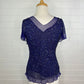 Liz Jordan | top | size 12 | short sleeve | 100% silk