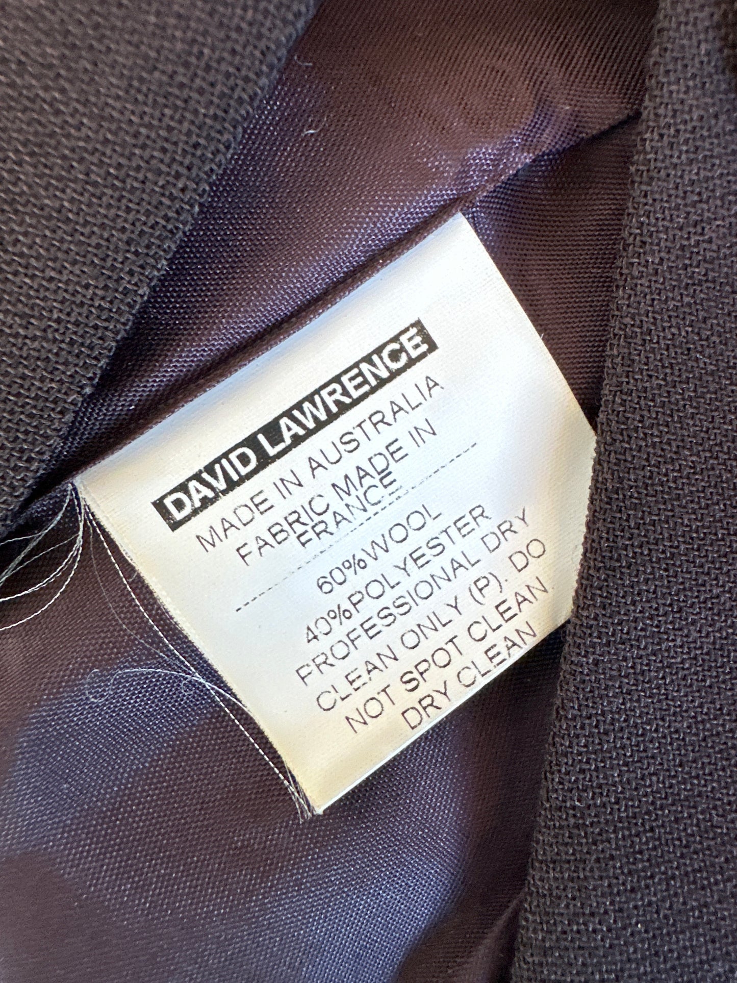 David Lawrence | jacket | size 10 | single breasted | made in Australia 🇦🇺