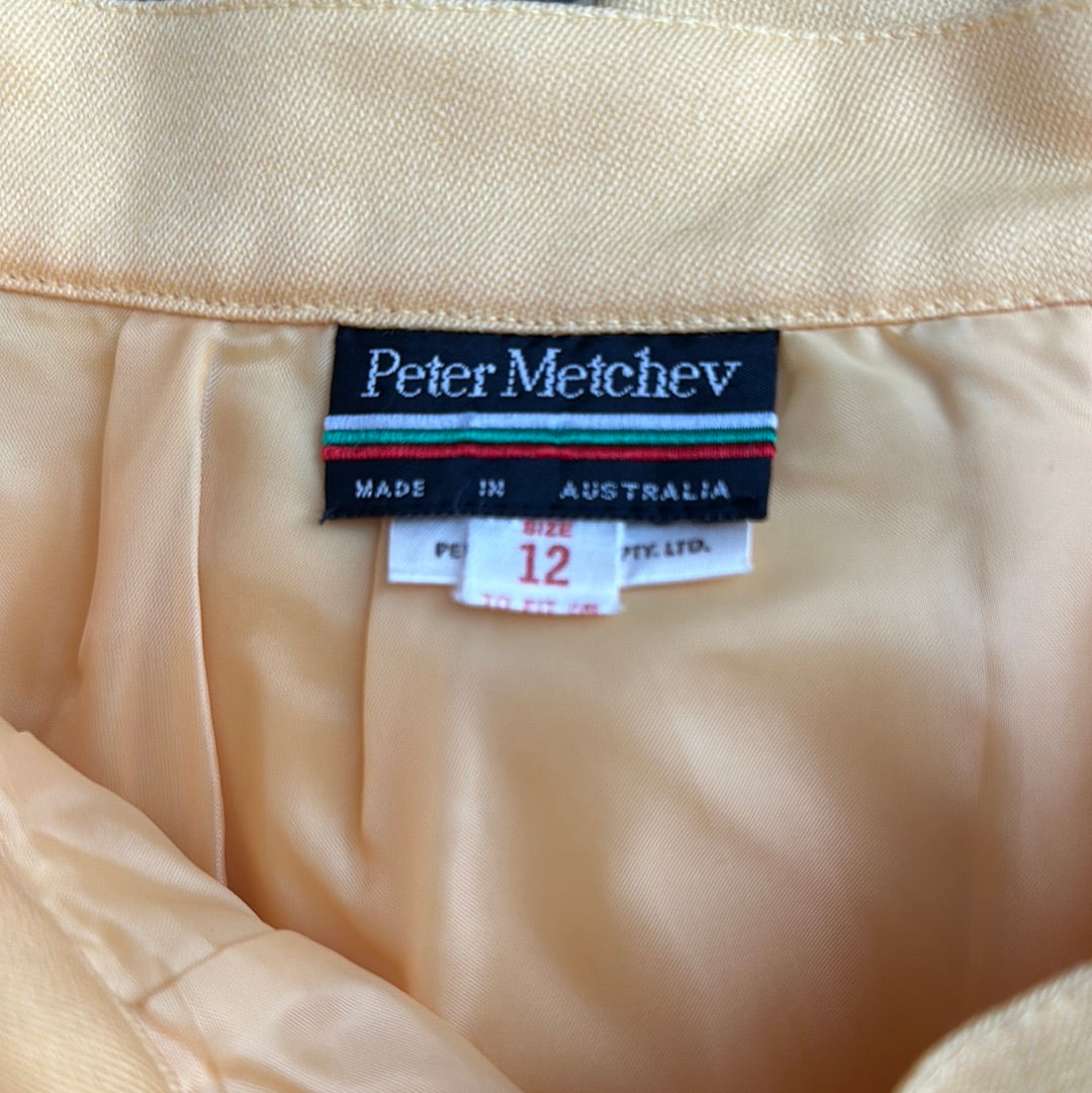 Peter Metchev | vintage 80's | skirt | size 12 | knee length | 100% wool