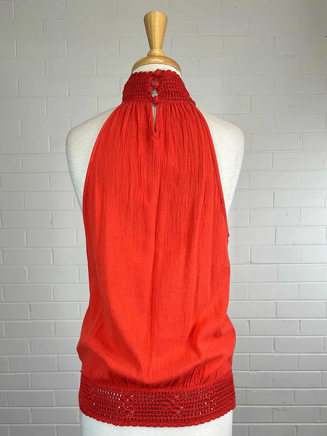 sass & bide | top | size 12 | sleeveless | 100% cotton | made in Australia