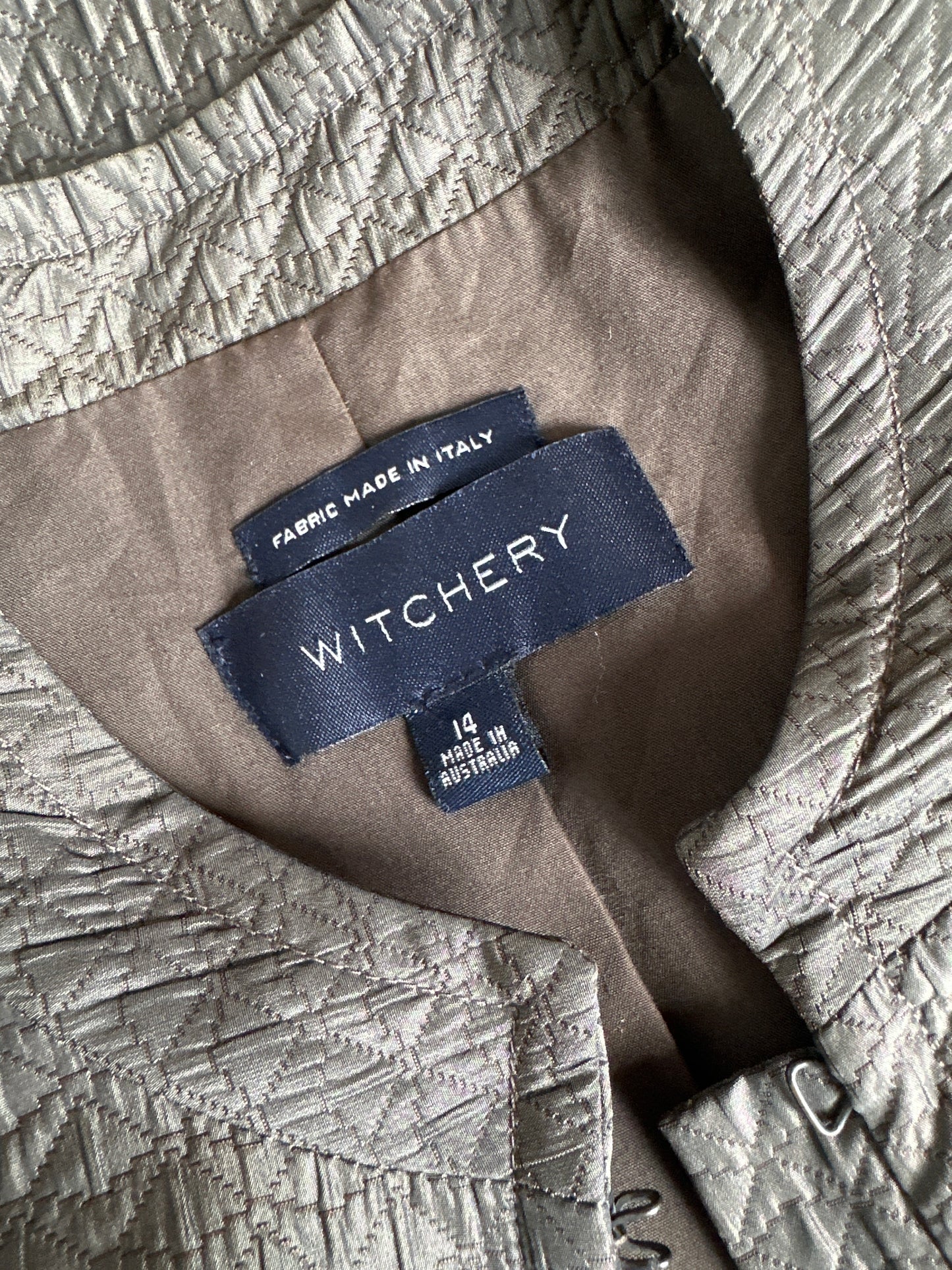 Witchery | jacket | size 14 | hook & eye closure | made in Australia 🇦🇺