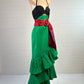 Johanna Ortiz | Colombia | gown | size 6 | maxi length | 100% silk | made in Colombia