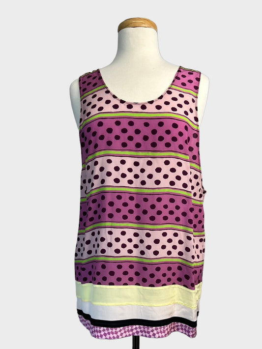 Marni | New York | top | size 10 | sleeveless | 100% silk | new with tags | made in Italy
