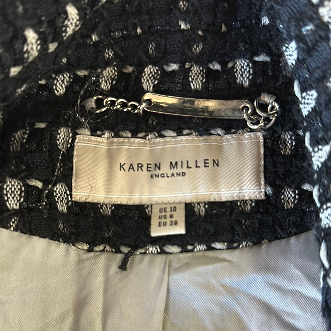 Karen Millen | UK | coat | size 10 | single breasted