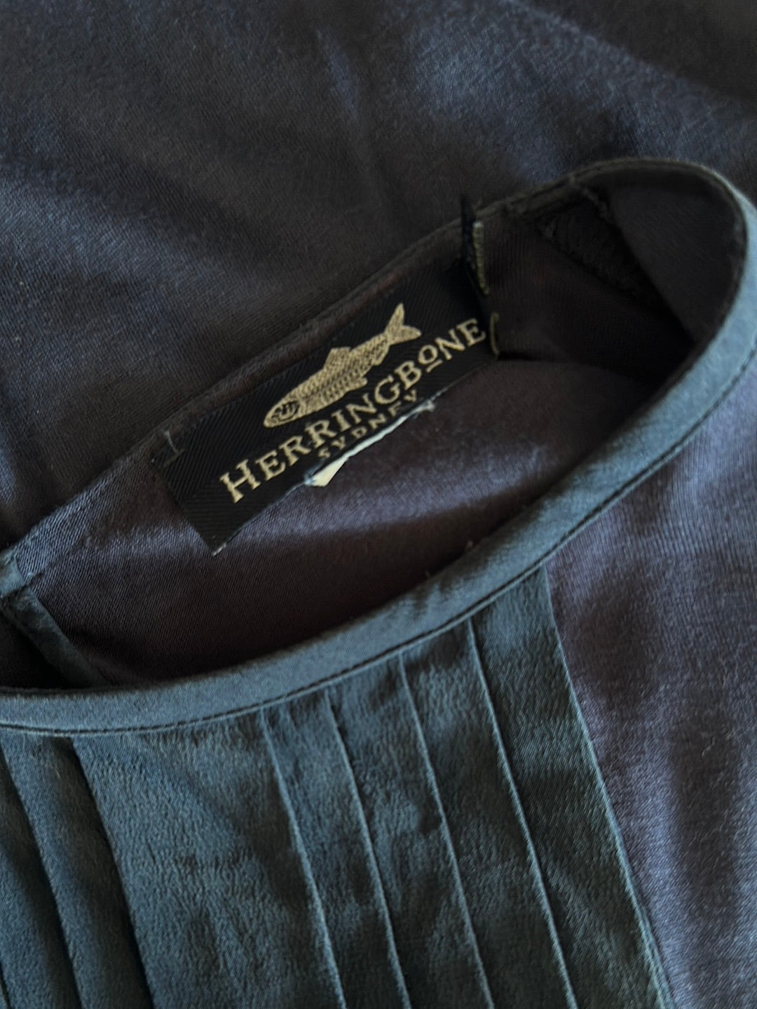 Herringbone | top | size 12 | long sleeve