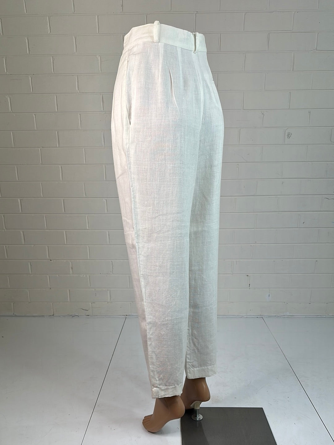 Trent Nathan | vintage 90's | pants | size 10  | straight leg | 100% linen | made in Australia 🇦🇺