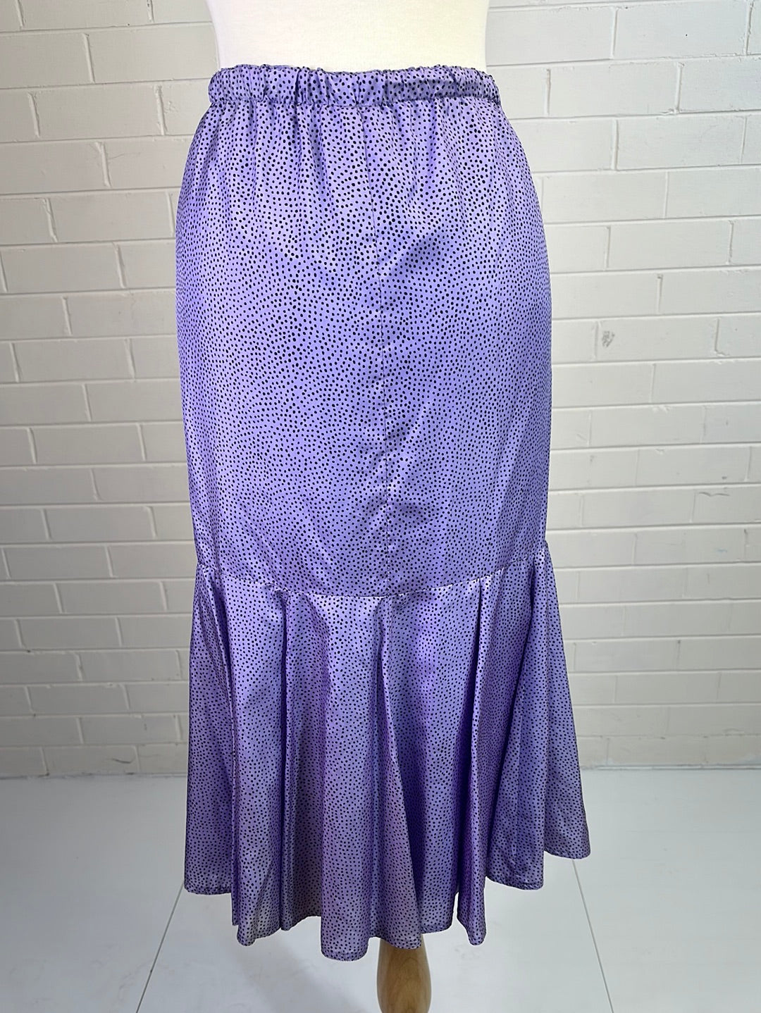 Robin Ross | vintage 80's | skirt |size 12 | midi length | 100% silk