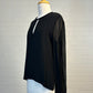 ELIZABETH AND JAMES | New York | top | size 12 | long sleeve | 100% silk