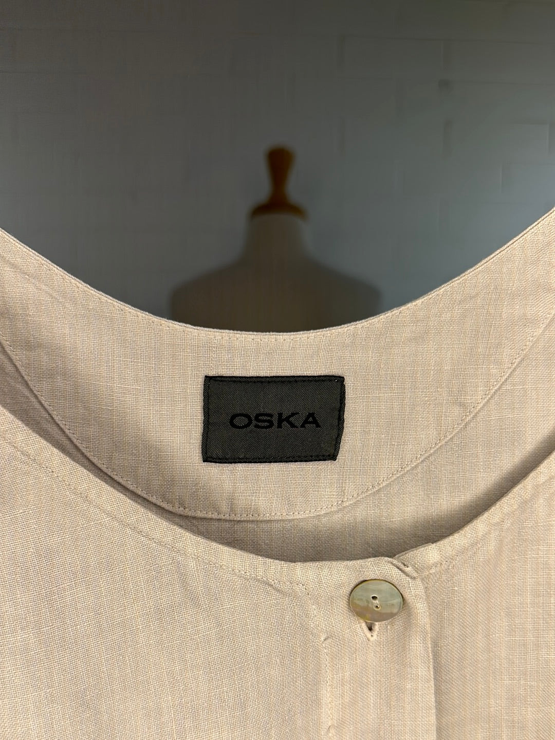 OSKA | Munich | vest | size 14 | single breasted | 100% linen