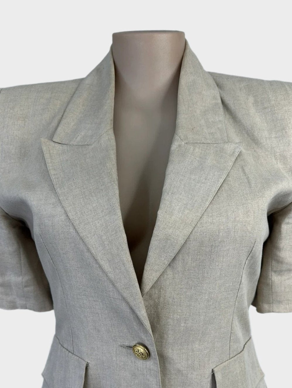 Silva Guanta | vintage 90's | jacket | size 12 | single breasted | 100% linen