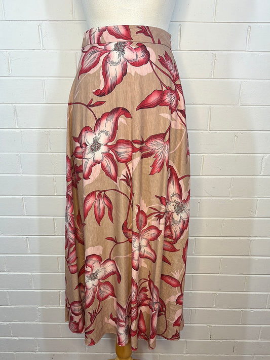 Country Road | skirt | size 4 | maxi length | silk linen blend | new with tags