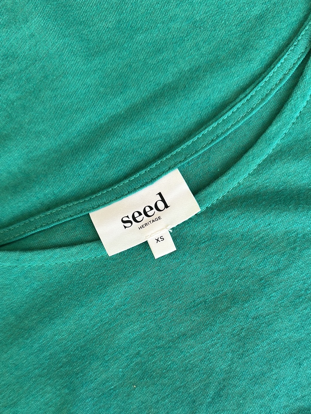 Seed | top | size 8 | short sleeve | linen modal blend