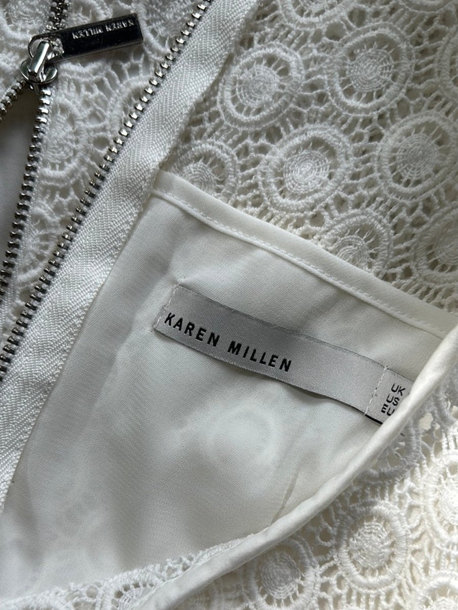 Karen Millen | UK | dress | size 6 | mini length | 100% cotton