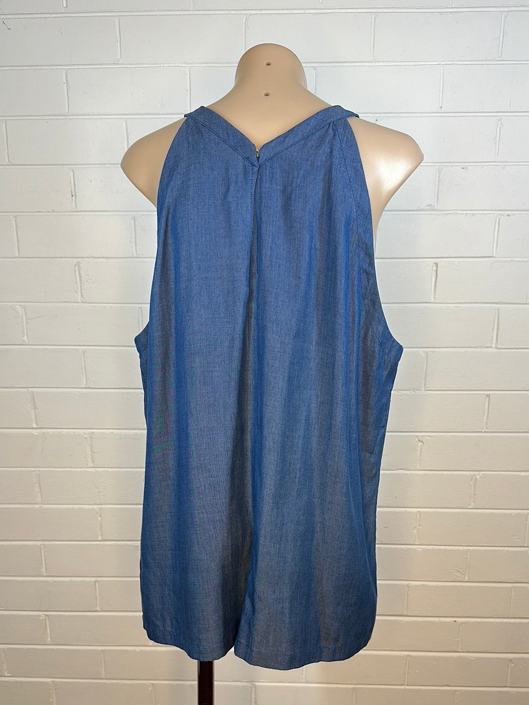 SABA | top | size 14 | sleeveless | cotton lyocell blend