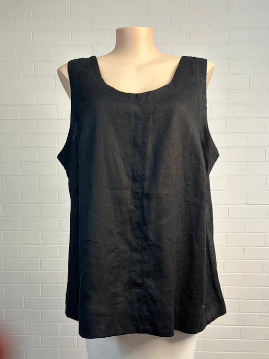 Maggie T | top | size 24 | sleeveless | 100% linen | new with tags