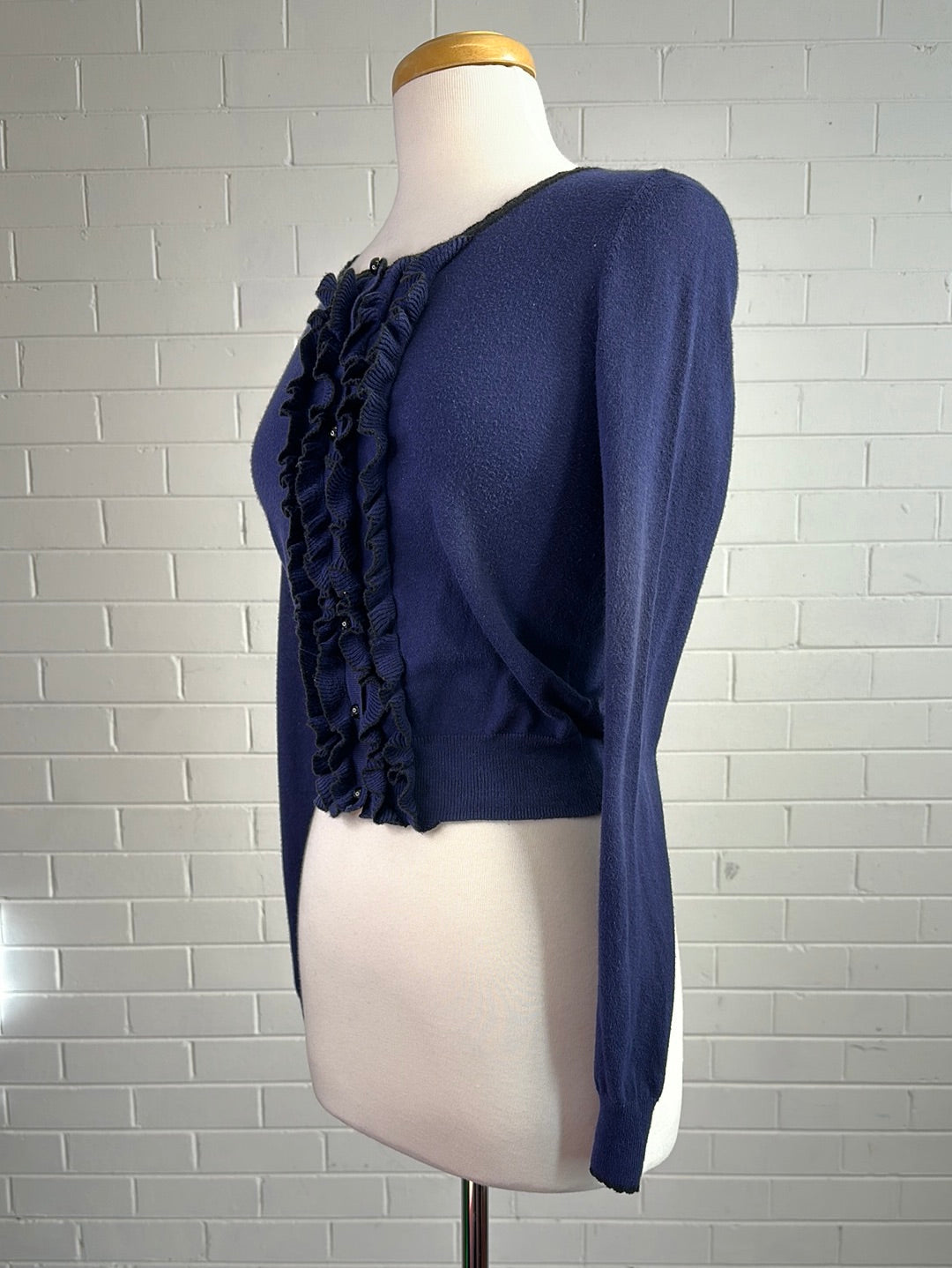 Alannah Hill | cardigan | size 8 | long sleeve | cotton silk blend