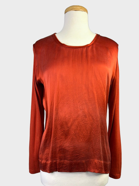 Gerard Darel | Paris | top | size 14 | long sleeve | 100% silk