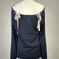 Missoni | Italy | sweater | size 10 | notched neck | cashmere silk blend | made in Italy