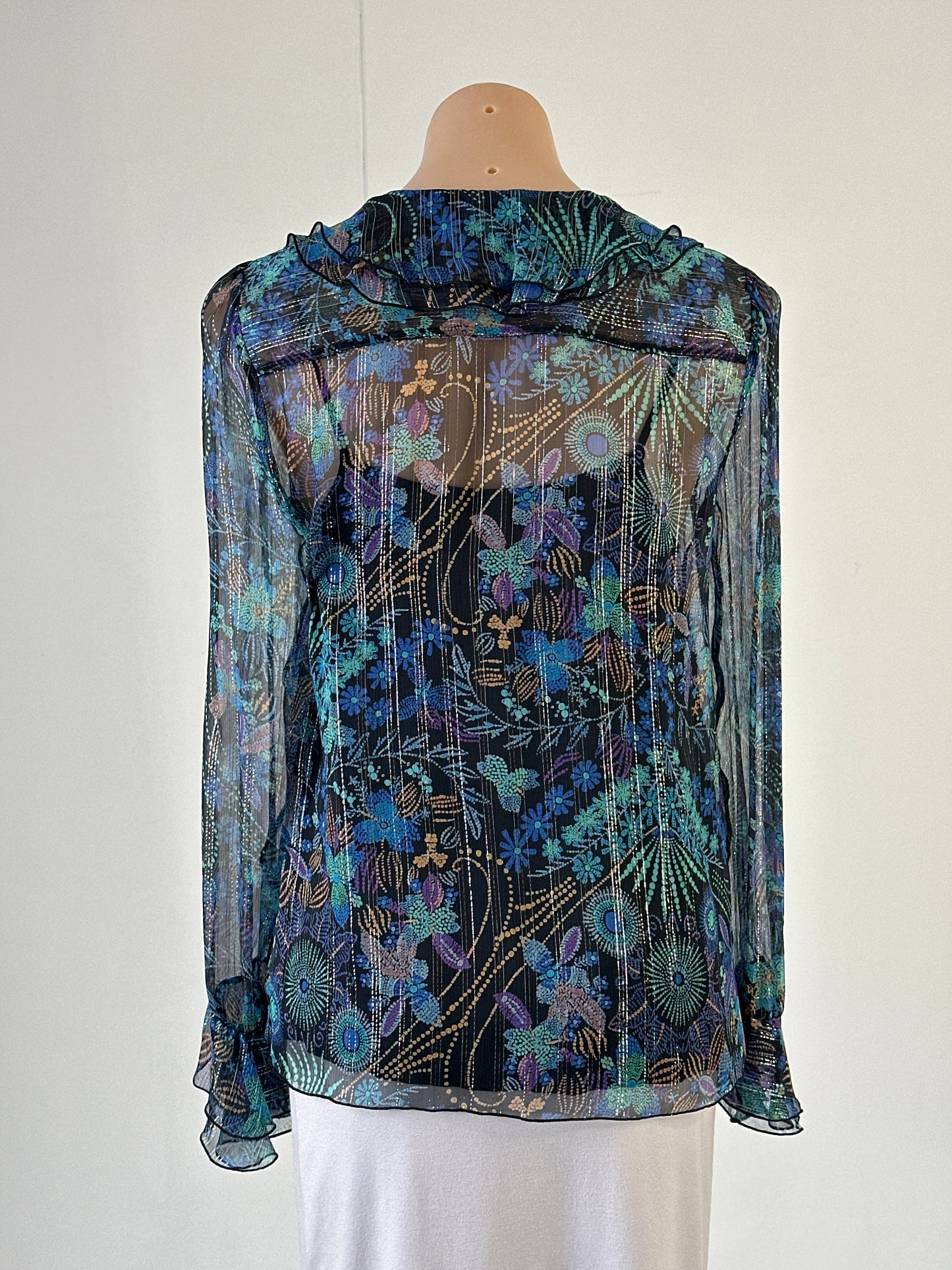 See by Chloé | Paris | top | size 10 | long sleeve | 100% silk