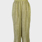Fella Hamilton relaxed fit wide leg pants in beige linen with variegated crinkle weave, elasticated waist, and in-seam pockets for smart casual.
