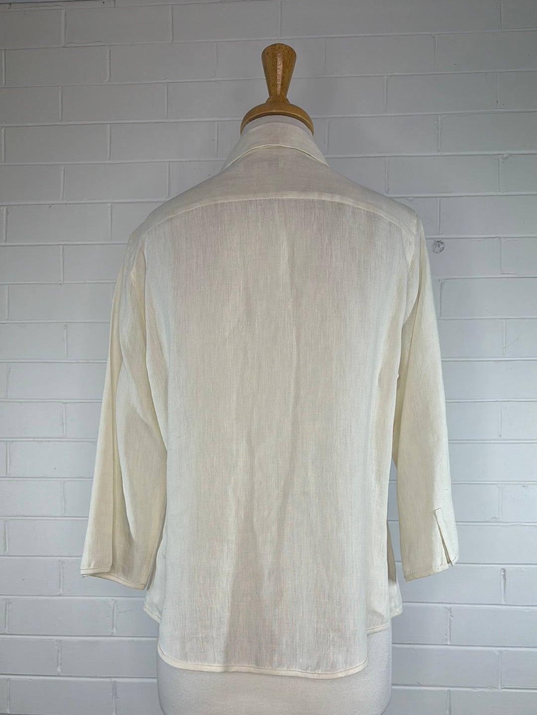 Country Road | shirt | size 14 | three quarter sleeve | 100% linen