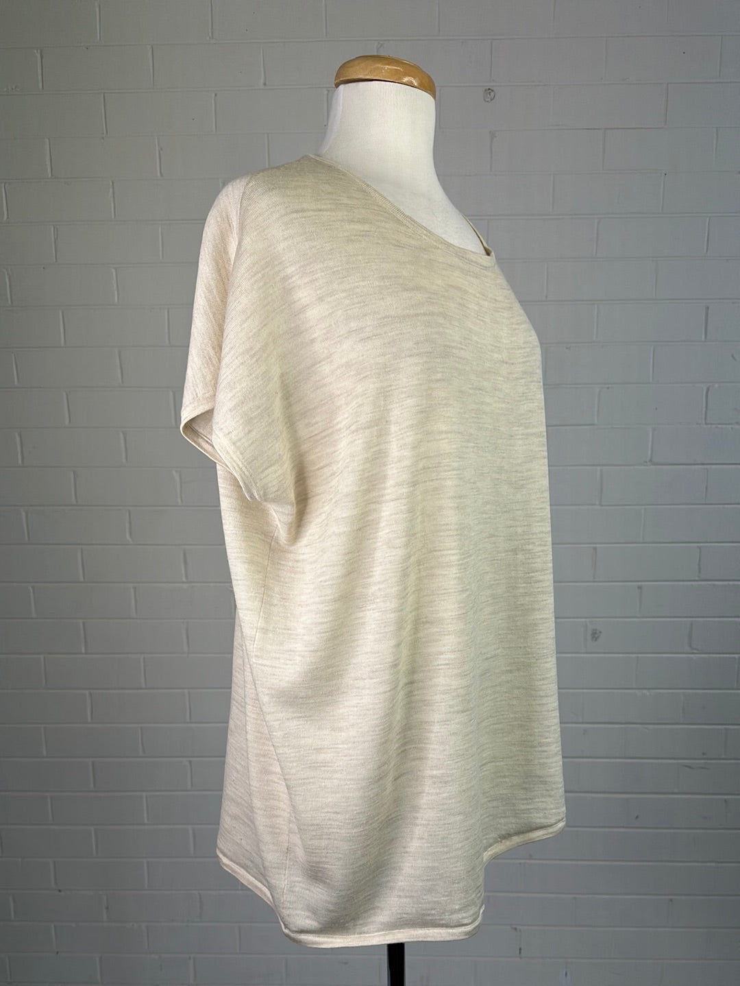 Seed | top | size 10 | cap sleeve | 100% wool