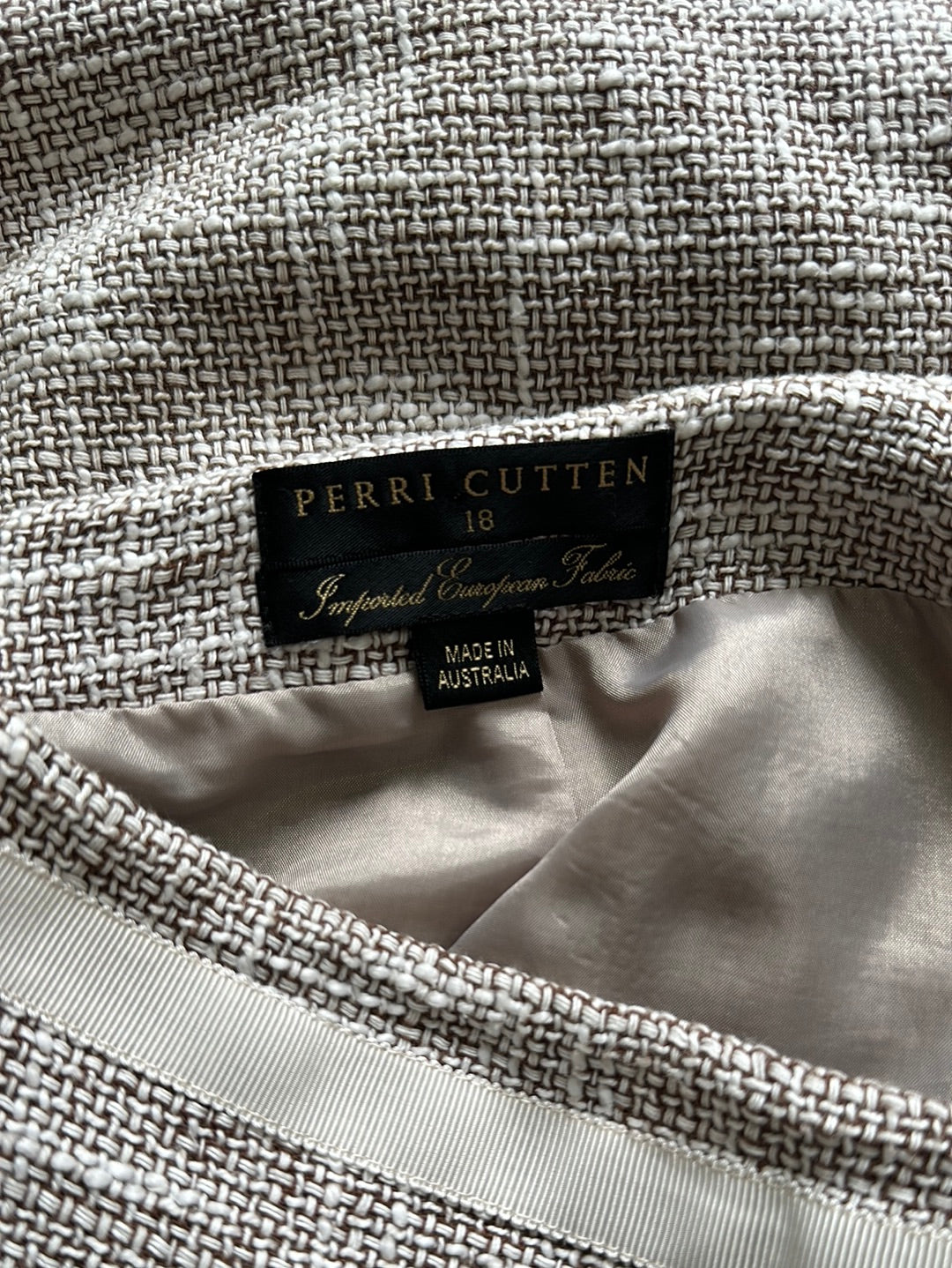 Perri Cutten | skirt | size 18 | knee length | 100% cotton | made in Australia 🇦🇺