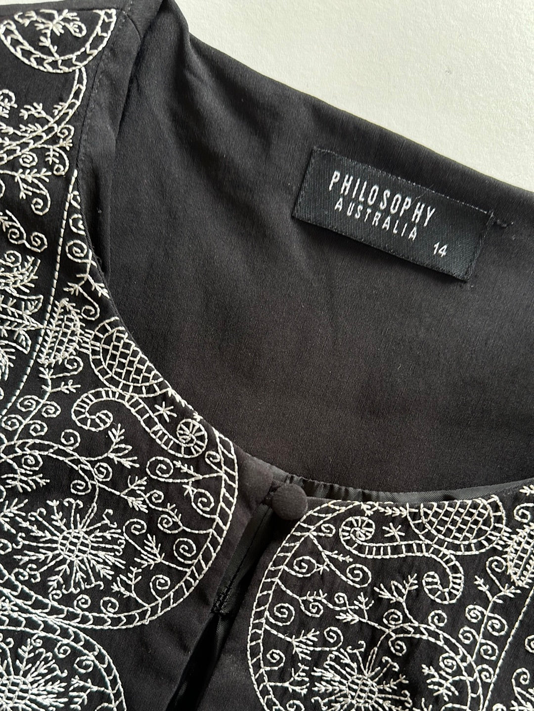 Philosophy | jacket | size 14 | open front