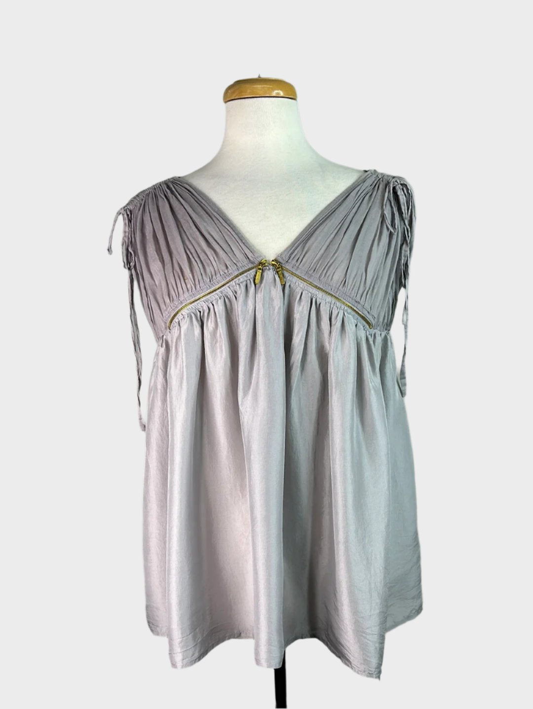 Kirrily Johnston | top | size 10 | sleeveless | silk & cotton