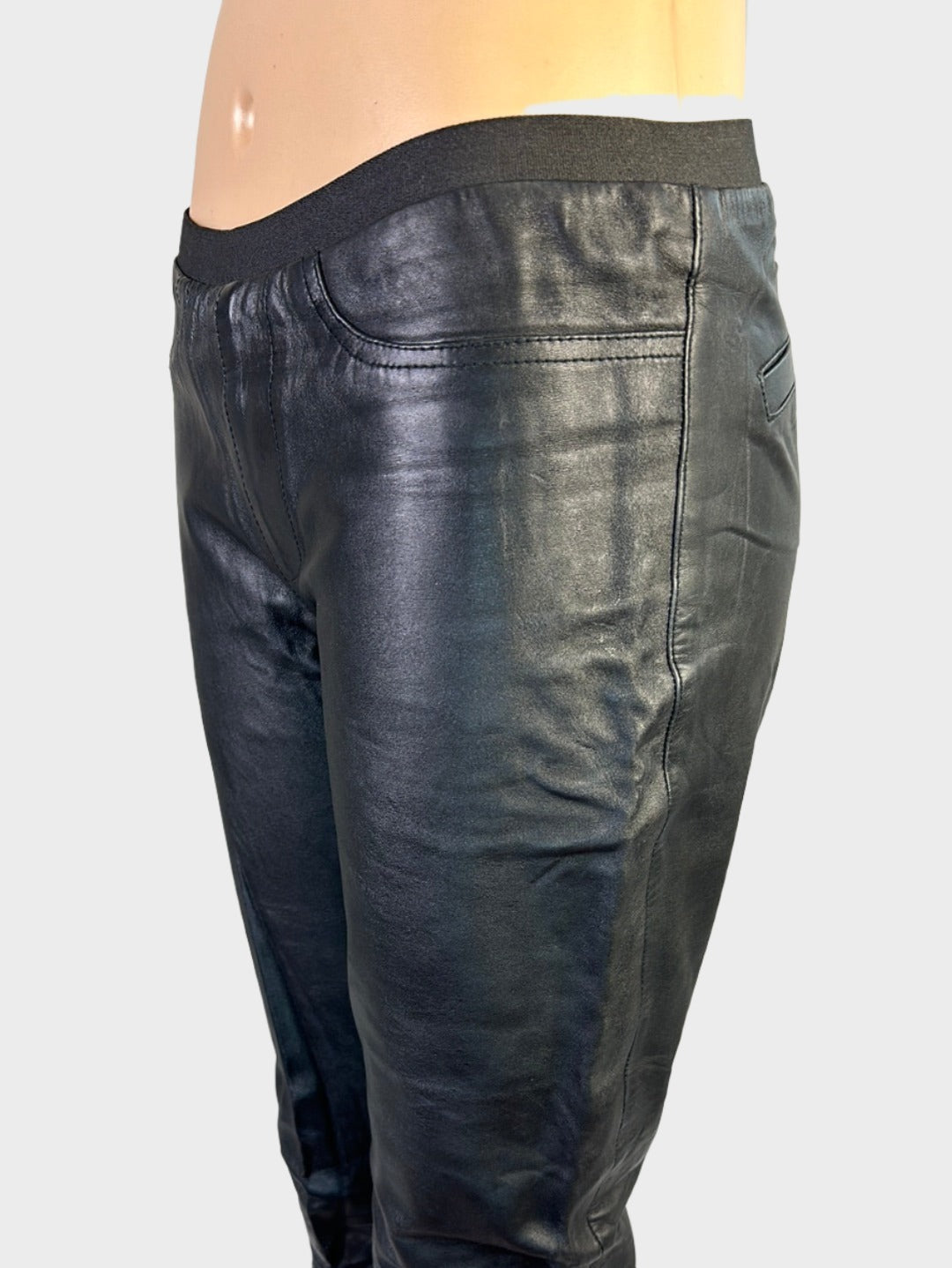 Sambag | pants | size 8 | tapered leg | leather