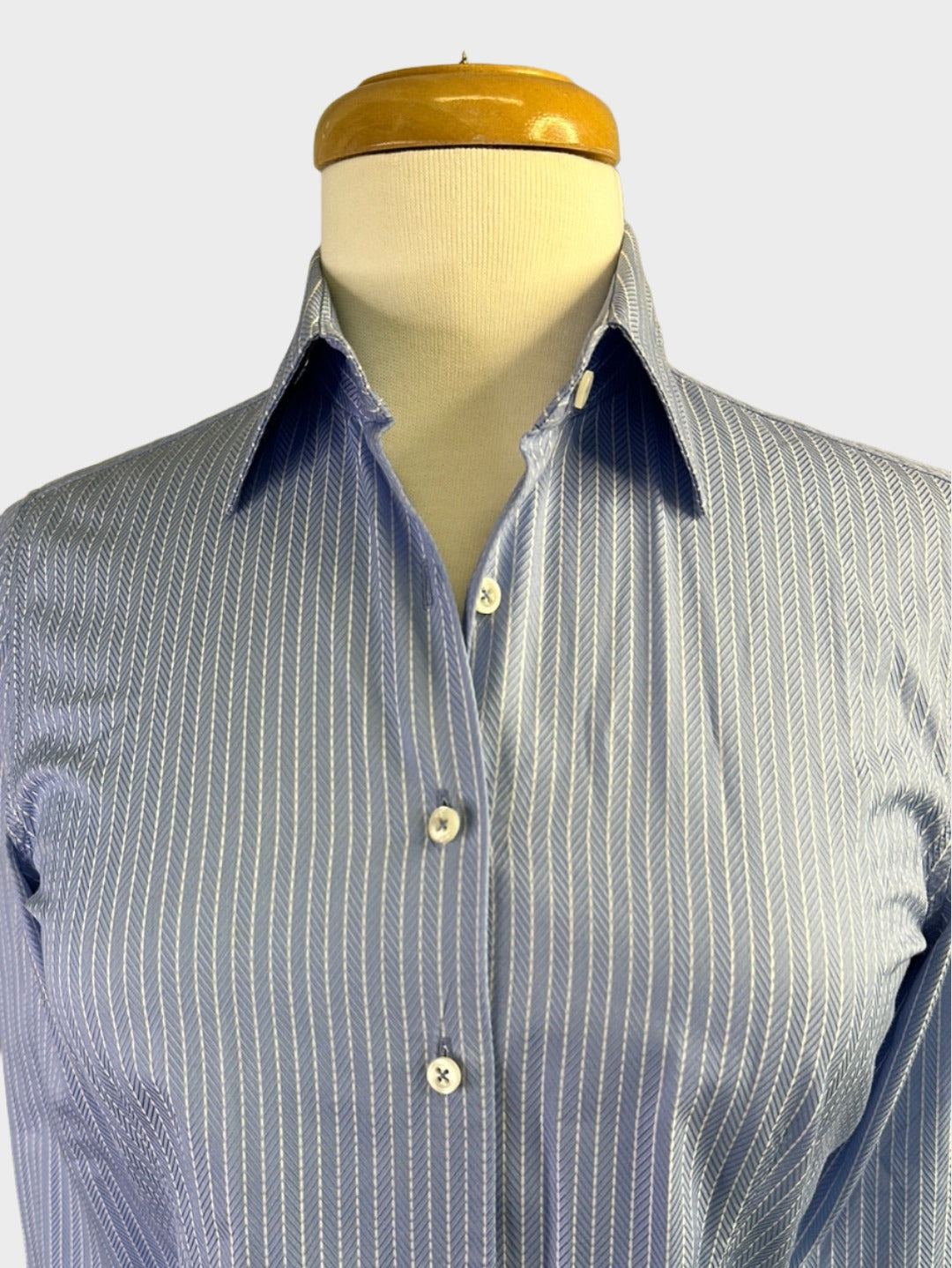 Herringbone | shirt | size 8 | long sleeve | 100% cotton