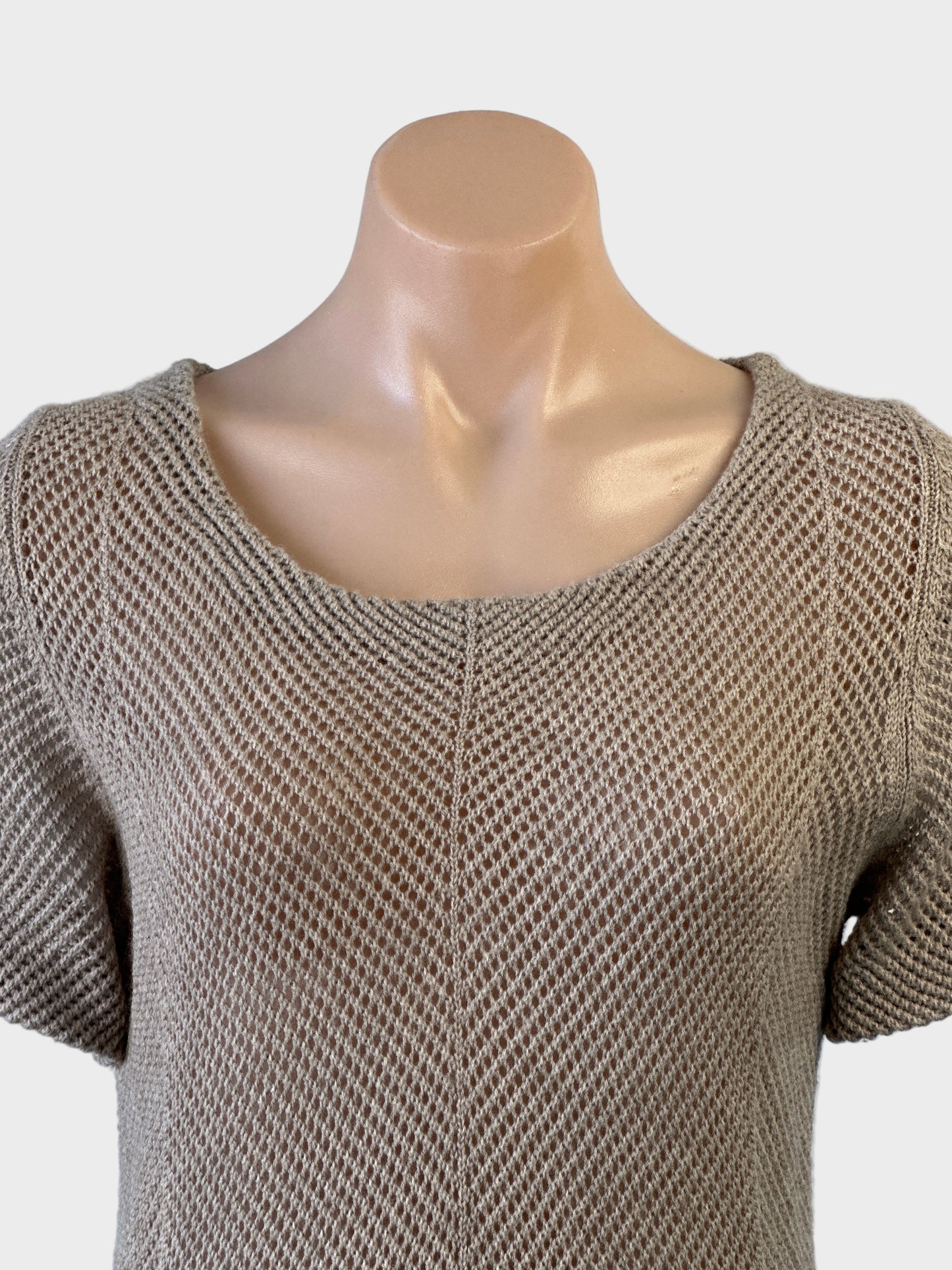 SKIN & THREADS | top | size 8 | short sleeve | 100% wool