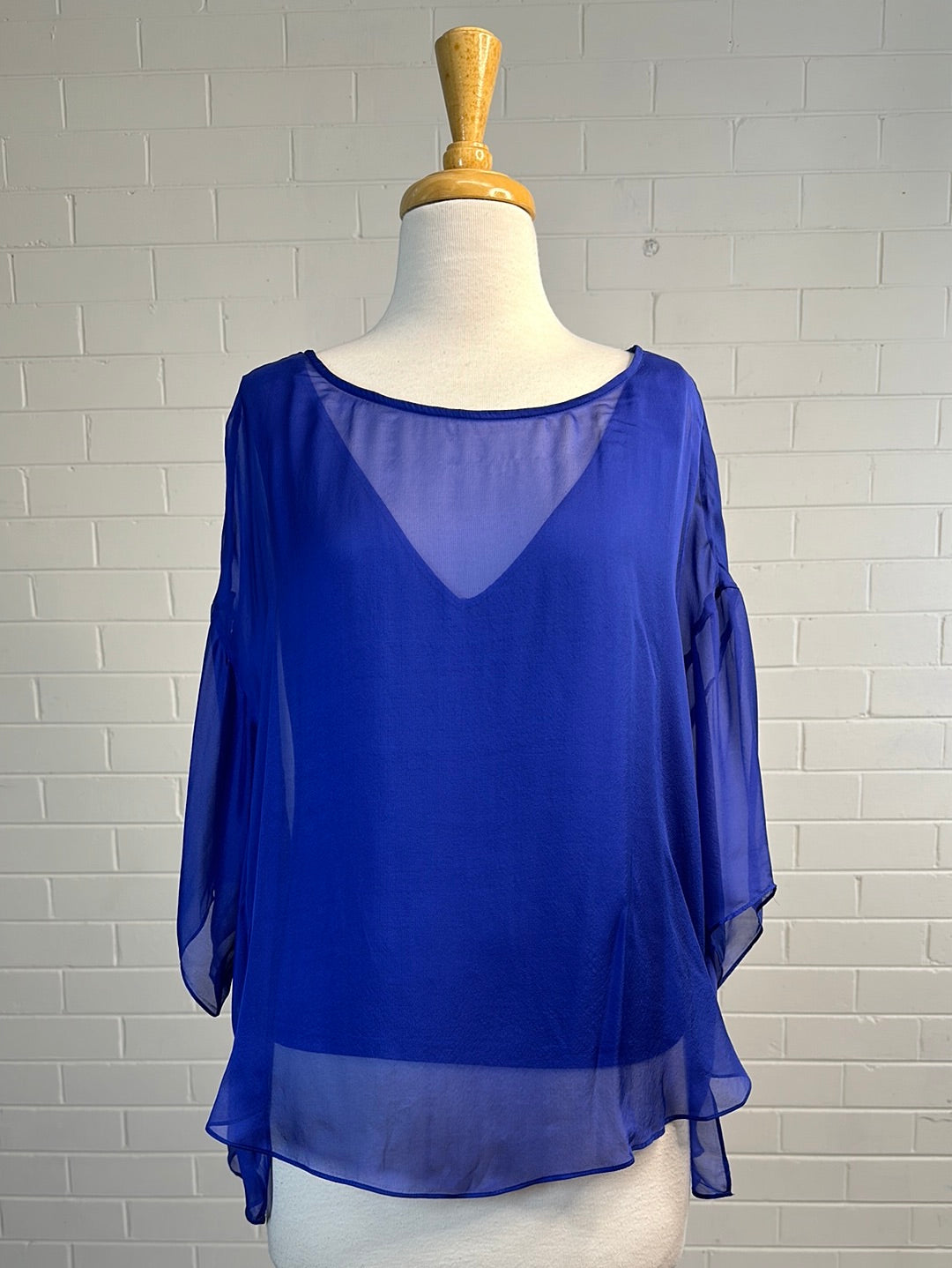 Phase Eight | top | size 12 | short sleeve | 100% silk