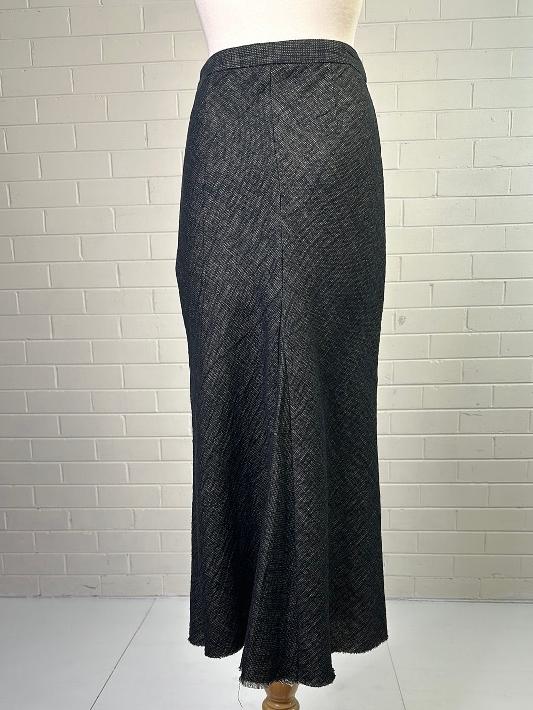 Marle | New Zealand | skirt | size 8 | maxi length | linen cotton blend