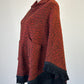 No label - home sewn | vintage 60's | poncho | one size | collared